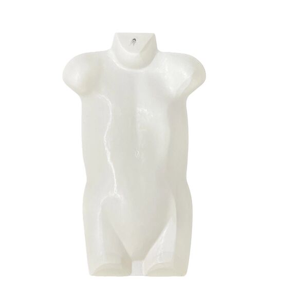 Child Mannequin Torso Hanging Dress Form White Kid Hollow Back Plastic w/ Hanger - Picture 4 of 9